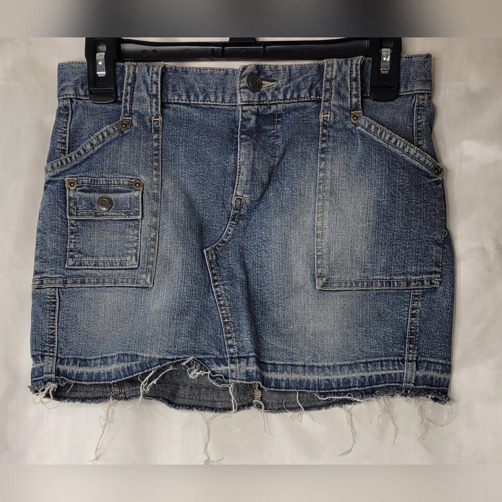 Express denim mini skirt